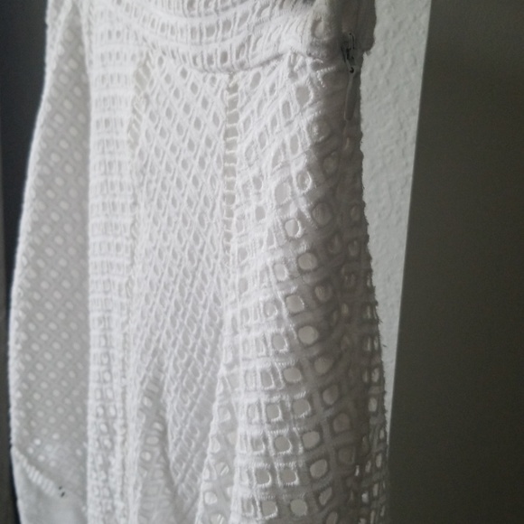 White Crochet Eyelet Skirt from Revolve - Picture 5 of 6